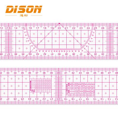 China Garment Shops Garment Multi-fuction Ruler Evaluating Ruler For Fashion Design 2560B French Curve Ruler Flexible Sewing Tailor for sale