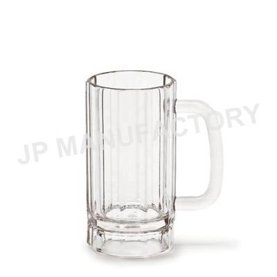 China Barware 500ml beer mug polycarbonate beer stoneware safe unbreakable plastic mug for wholesale for sale