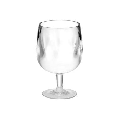 China Modern factory price 8.5 oz. Stackable Wine Glass PC Plastic Wine Cup For Bar And Club for sale