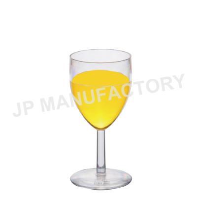 China CLASSIC Polycarbonate 190ml Reusable Wine Cup Plastic Red Wine Glass Cups For Wholesale for sale