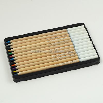 China Wood Material Pastel Tones Pencils And Customized Cardboard Pack Set In Different Prints for sale