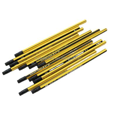 China office & School Pencil Promotion Personalized Since Logo Printed Black Pencil Wooden HB Pencil Multicolor Pencil With Eraser for sale