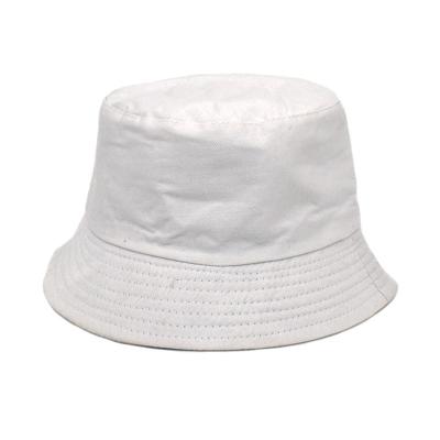 China New Striped Solid Color 2705 White Double Sided Bucket Hat Custom Embroidery Logo for sale