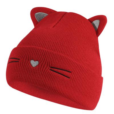 China 2804 COMMON Baby Hats Knitted Autumn And Winter New Embroidery Warm Knitted Hat for sale