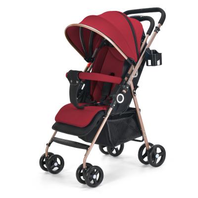 China Two-way Push  can sit or sleep One-handed fold Two-way Push  High quality 3 in 1  Popular multifunction One-handed fold sleepable luxurious Baby Carriage for sale