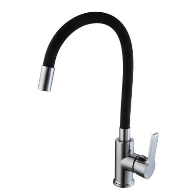 China Manufacturer Modern Professional Cheap Long Neck Single Handle Colorful Customize Flexible Hose Kitchen Faucet Faucet for sale