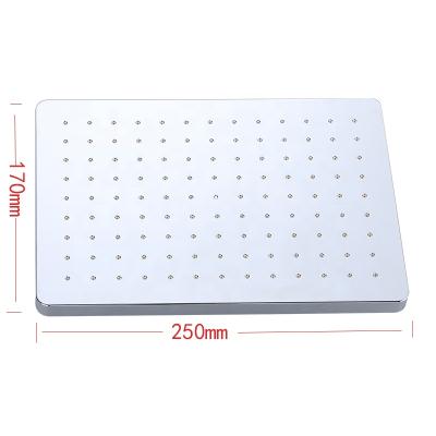 China Without Switch Factory Supplier 10 Inch ABS Square Bathroom Automatic Rainfall Rainfall Scaling Shower Head for sale