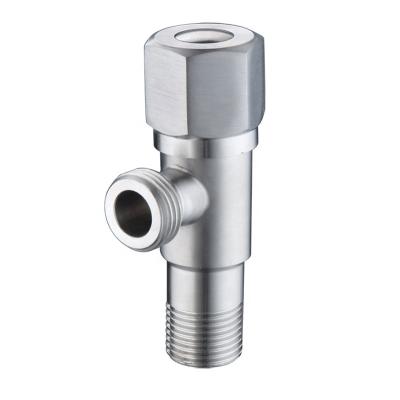 China Commercial 304 Stainless Steel Cold / Hot Water 1/2 X 1/2 Angle Valve Quick Open Angle Shut Off Valve for sale