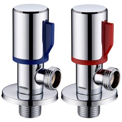 China Cold/Hot Water Nan A Sanitary Ware Factory Pass Chrome Brass Hot Water Stop Valve Angle Faucet Angle High Quality Cold Water Angle Valve Accessory for sale