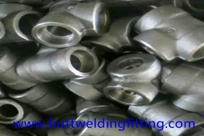 China Forged Elbow stainlss steel Pipe Fitting ASME B16.11 ASTM A182 F347 90DEG SW/TH 9000LB for sale