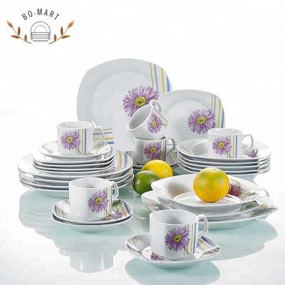 China Minimum Viable Quantity 500sets Manufacture 30pcs Porcelain Sets Tableware for sale