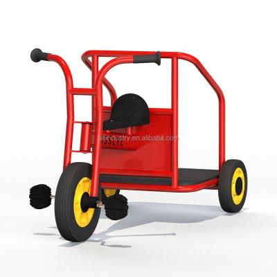 China Kindergarten Metal Riding Tricycle With Back Seat For Kids for sale