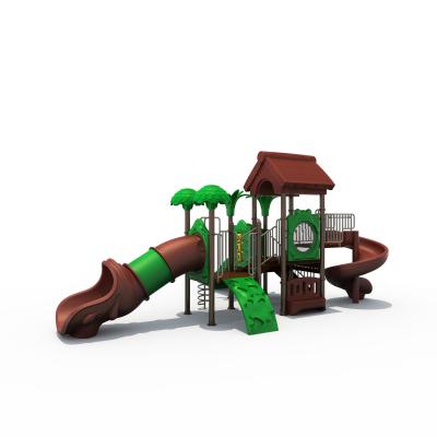 China Malls New Design Outdoor Playground With Multi Themed Treehouse Slides For Kids for sale