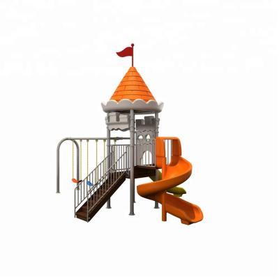 China High Quality Outdoor Malls Playground Equipment With Castle Theme And Spiral Slide For Kids for sale