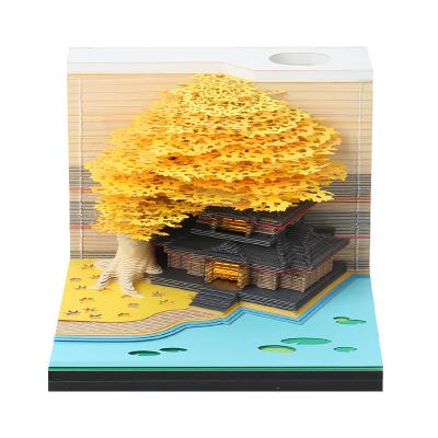 China 2021 Romantic The New Wedding Tree Wedding Supplies 3D Notepads The Logo Set Luxury Business Gifts Gift for sale