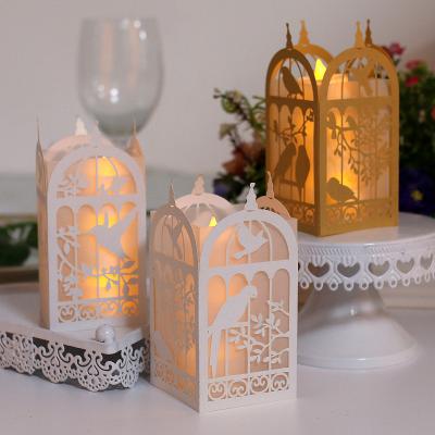 China Europe High Quality Laser Cut Christmas Animal Paper Lantern In Paper Crafts for sale