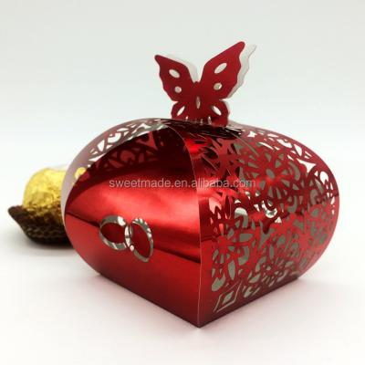 China Recycled Materials Celebration Gift Baby Shower Candy Box Wedding Favors Candy Box Window Sweet Box for sale