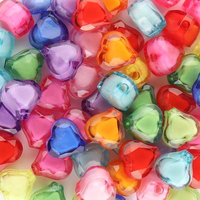 China 50pcs Cabochon Peach Heart Glass Acrylic Beads In Beads For Jewelry Making Diy Necklace Bracelet Decoration for sale