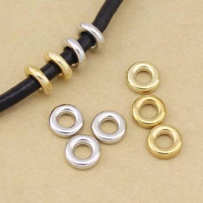 China Handmade necklace diy jewelry 100pcs/pack hole bead beads bracelet accessory DIY jewelry big CCB beaded hole material 4mm for sale