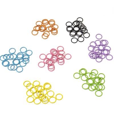 China TRENDY 20pcs/bag Jewelry Findings Pop Rings Colorful Jewelry Accessories Pop Rings For DIY Jewelry Making for sale