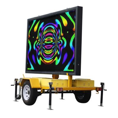 China Outdoor P20 LED Screen Trailer for sale