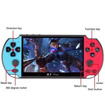 China Retro Handheld Game Console Mini HD Video Game Console 5.1 INCH PLUS 5.1 Inch Handheld Game Console X17 for sale