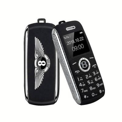 China Dual SIM Card 0.66 inch original dual sim electronic card V8 car shape mobile phone for sale