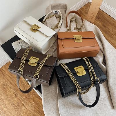 China Other Popular Messenger Chain Handbags New Quality PU Leather Ladies Purses Fashion Women's Shoulder Bags for sale