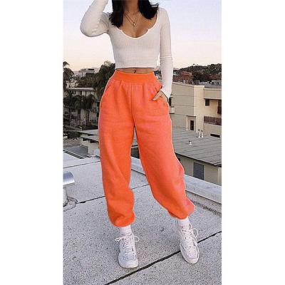 China Custom Made Oversized Oversized Fleece Women Anti-Wrinkle Plain Sweatpants Ladies Joggers Mujer Track Pants Women Sport Joggers for sale