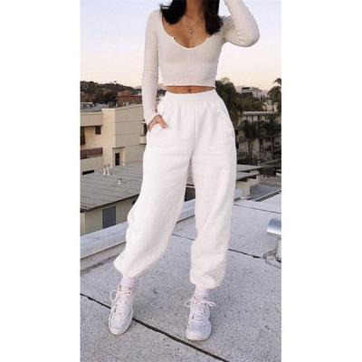 China New Style Anti-wrinkle TYSISS Women's Leisure Sports Sweater Home Pants Plus Fleece Pants for sale