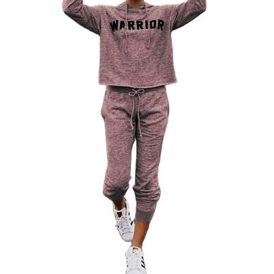 China 2021 anti-static long-sleeved female suits sweatshirt and pants sportswear for sale