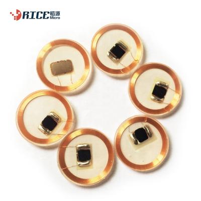 China Payment Rice Micro10*10 Rounded Coil 125khz Chip RFID Inlay for sale