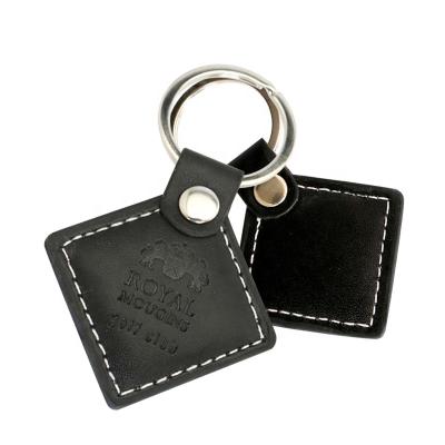 China Waterproof / Waterproof T5577 26Bits 125Khz Rfid Leather Keyfob With Key Ring for sale