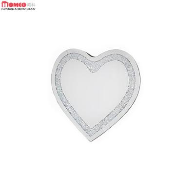 China European elegant heart-shaped decorative wall mirror manufacturer makeup wall hanging Venice style Venice style direct supply for sale