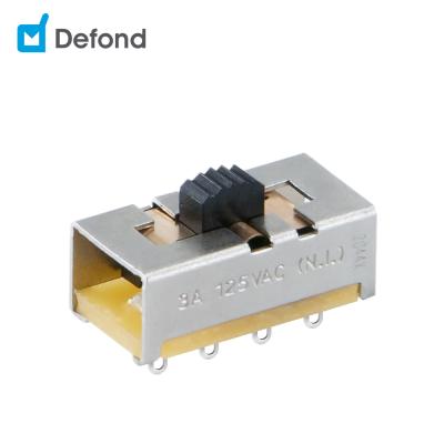 China Silver Alloy Defond Metal Micro Slide Switch DSU-1303-DSS12-01R 3A 125VAC 1p3t 4pin Slide Contacts for sale