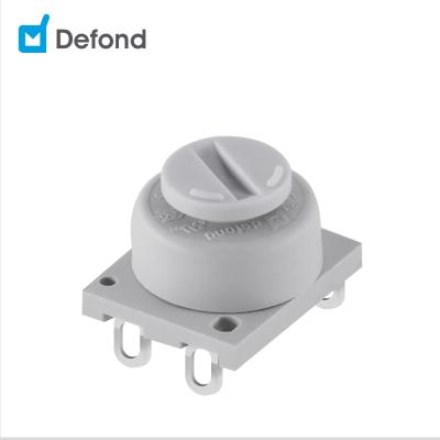 China Silver Alloy Defond T85 Micro Rotary Switch CYB-2210-ABK32-02R 19mmx16mmx8.5mm Rotary Selector 2P2T for sale