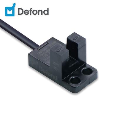 China Position Sensor Defond Infrared Photoelectric Sensor Pnp No 24v Switches U Shape Slot Photoelectric Sensor for sale