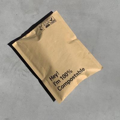 China Coated Recyclable Disposable Padded Bags Packing Kraft Paper Bubble Mailer for sale