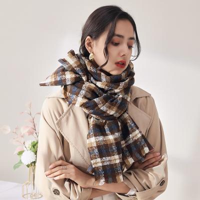 China Keeping warm soft plaid scarf for winter for sale