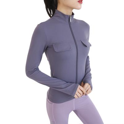 China Autumn Breathable Style Breathable Zipper Sports Yoga Sports Long Sleeve Cool Outdoor Coat for sale