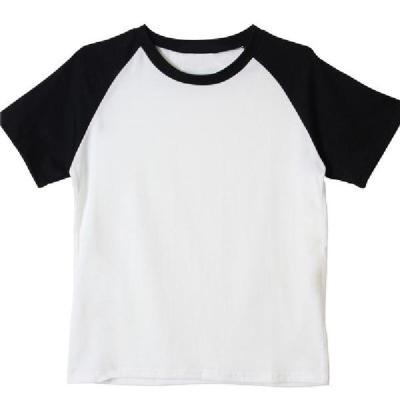 China Cotton Antibacterial Short Sleeved Black And White Women's Shirts for sale