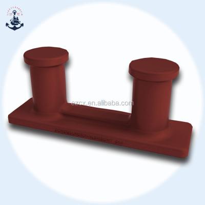 China Marine Ship Boat Mooring Cast Steel Double Welding Bitts Offshore Boat Or Bollard for sale