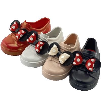 China Waterproof FASHION BOWKNOT CLASSIC PVC KIDS SHOES for sale