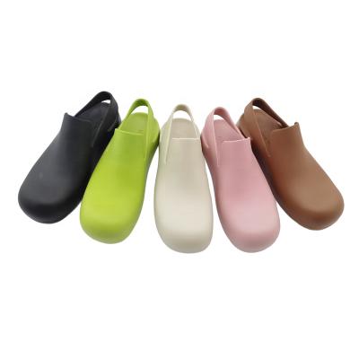 China fashion servo control LADIES ALL-IN-ONE FLAT SHOES \ CASUAL INJECTION LEISURE SANDALS comfortable \ durable WITH BACK STRAP for sale