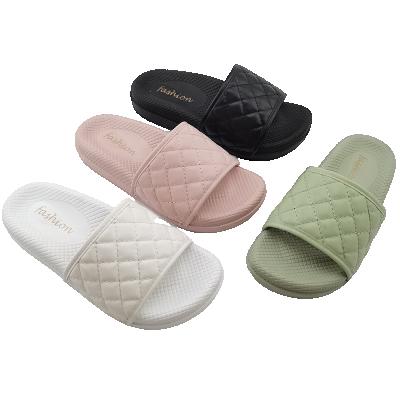 China Fashion Trend Comfortable PVC Sandals For Ladies Servo Air Blow Thick Sole And Slipper With PU Upper for sale