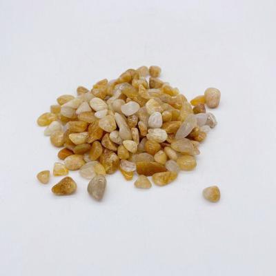 China China Natural Yellow Aventurine Gravels Tumbles Chips Crystal Home Decor Healing Crystal Stones for sale