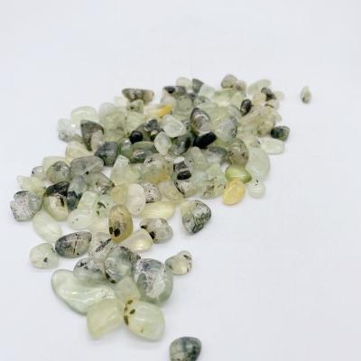 China China natural natural phrehnite tumbles gravels healing crystal stones for home decoration for sale