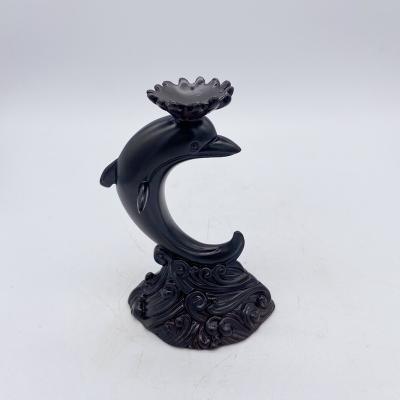 China China 2020 Hot Retail And Wholesale Popular Wooden Dolphin Sphere Holders For Decoration for sale