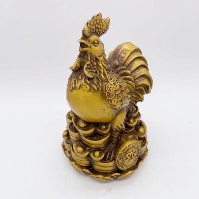 China China new trend best selling chinese zodiac copper carving chicken for decoration for sale