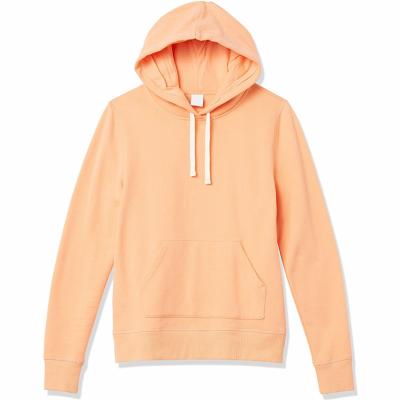 China French Pocket Women's Hoodies Terry Fleece Pullover Hoodie Custom Logo Solid Color Drawstring Anti-wrinkle Women's Kangaroo for sale